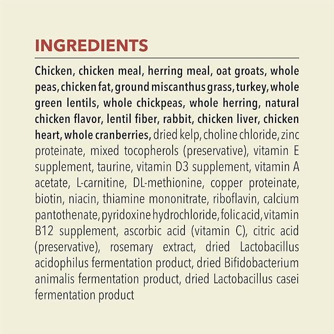 ACANA Dry Cat Food for Indoor Cats Indoor Entrée Chicken Turkey Whole Herring and Rabbit 10lb Bag