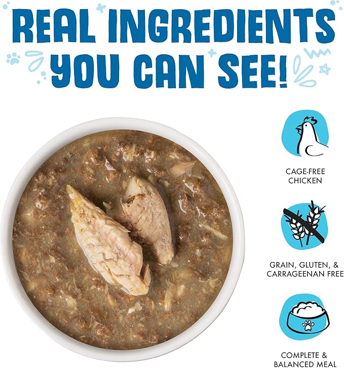 Weruva Classic Cat Food, Mack & Jack with Mackerel & Grilled Skipjack in Gravy, 10oz Can (Pack of 12)