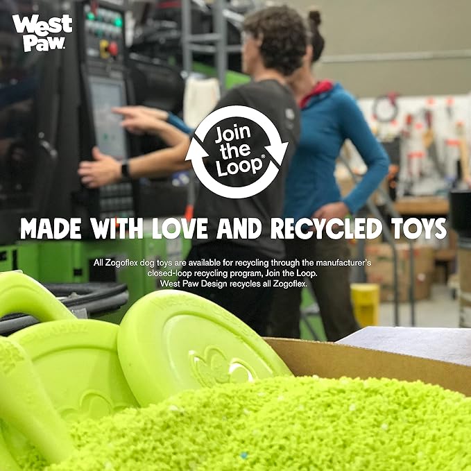 West Paw Zogoflex Tux Interactive Treat Dispensing Dog Chew Toy for Aggressive Chewers, 100% Guaranteed Tough, It Floats!, Made in USA, Small, Tangerine