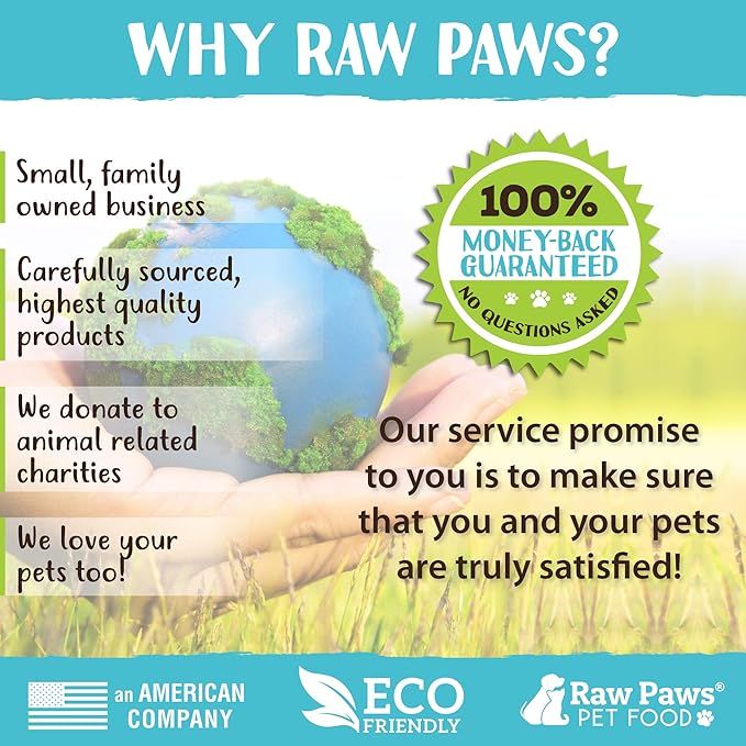 Raw Paws Freeze-Dried Chicken Necks for Dogs & Cats (4-Ounce) - Made in USA - Raw Freeze Dried Dog Treats - Chicken Necks for Cats - Single Ingredient Chews