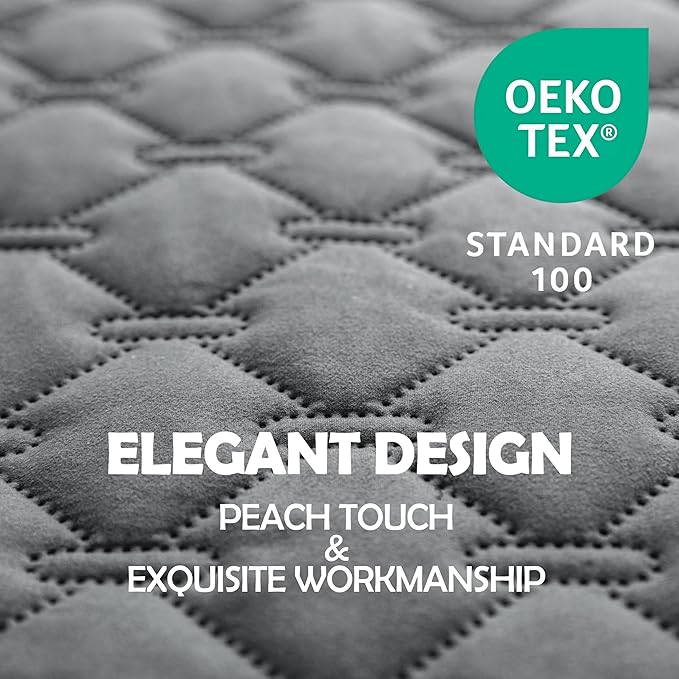 gogobunny 100% Double-Sided Waterproof Dog Bed Cover Pet Blanket Sofa Couch Furniture Protector for Puppy Large Dog Cat, Reversible (82x82 Inch (Pack of 1), Dark Grey/Light Grey)