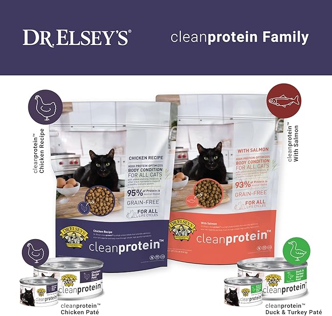Dr. Elsey's cleanprotein Chicken Recipe Wet Cat Food (Case of 24), 2.75 oz Canned Food