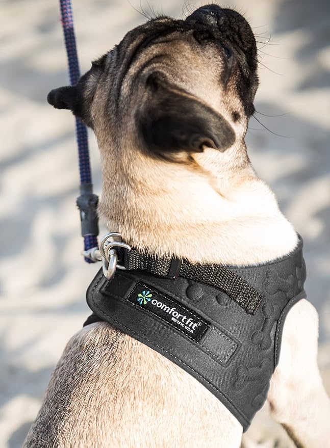 Comfort Fit No Pull Dog Harness for Medium Small Large Dogs Step-in Dog Vest Harness with Adjustable Buckle All Weather Comfortable Soft Padded Easy Control Handle Ideal for Walking Running Training