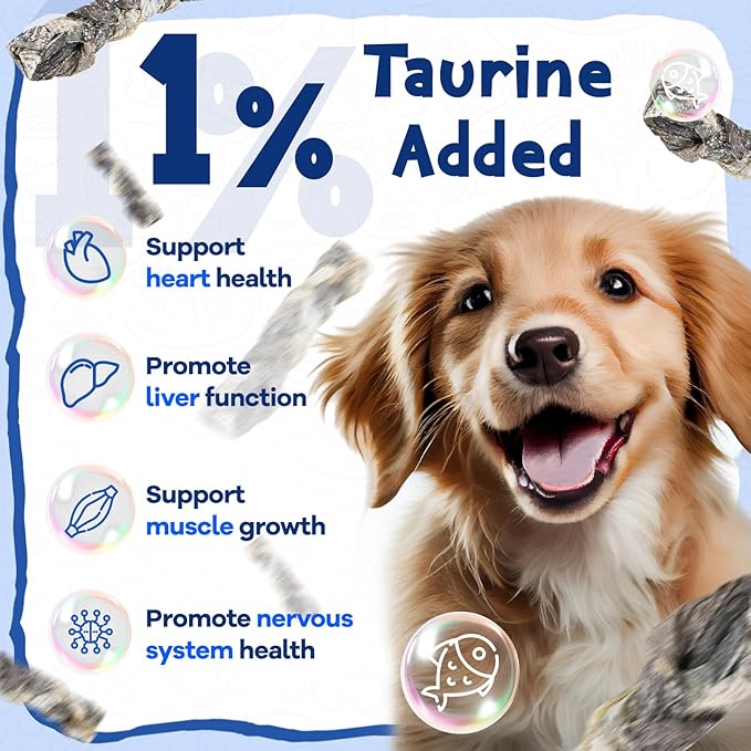 Cod Fish Skin Braids Dog Treats Natural Dried Dog Snacks Sticks, High Omega-3 Single Ingredient Cod Skin Chews w/Taurine, 7 oz