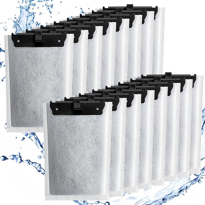 driamor 16 Pack Medium Filter Cartridges Replacement Compatible with Whisper 10i/IQ10/PF10 Aquarium Filter 5-10 Gallons