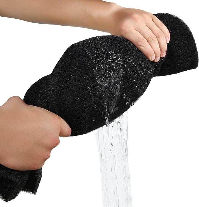 Hipanda 2 Pack Aquarium Bio Filter Sponge Pad 20"x20"x1.5",50PPI, Bio Filter Media Foam Pad Sponges, Cut-to-Size Open Cell Foam Sheet for Fish Tank