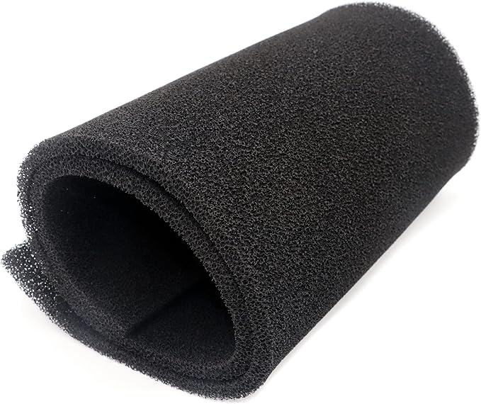 Cut to Fit Activated Carbon Filter Sponge – 2-Size Options (9.8"x9.8"x0.4" 3PC/36"x12"x0.4" 1PC) for Aquarium Fish Tank Canister Filters, Chemical & Mechanical Filtration (1)
