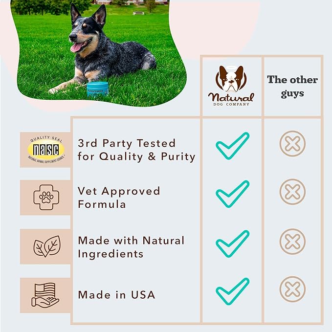 Natural Dog Company 25 in 1 Multivitamin Chews (180 Pcs) Dog Vitamins & Supplements, Peanut Butter & Bacon Flavor, Dogs, Supports Immune System, Antioxidant, Vitaminas para Perros, Multi Dog Families