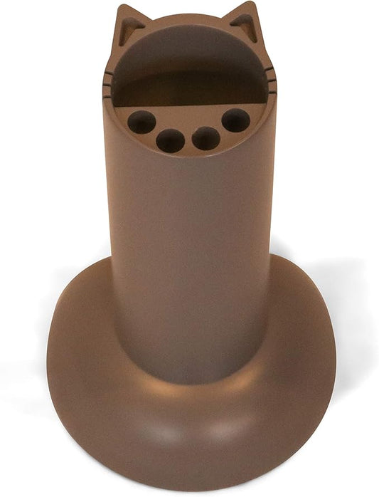 Cat Teaser Wand Holder. Keep Cats Safe with This Unique Cat Toy Storage Solution. Organize Feather Cat Wand Toys. Patent Pending (Gray)