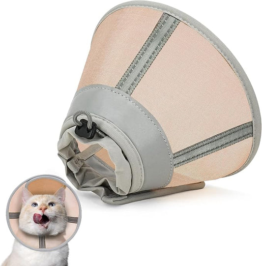 Cat Cone Collar Soft, Cat Recovery Collar for Large Medium Small Cats Kittens, Pet Cone Alternative After Surgery