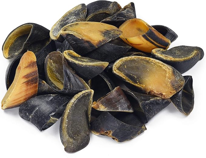 Full-Size Cow Hooves for Dogs | All-Natural Long Lasting Dog Chews | Made from Grass Fed Cattle | Tasty Treat for Oral Hygiene | Fantastic Alternative for Rawhide and Bully Sticks (100 Count)