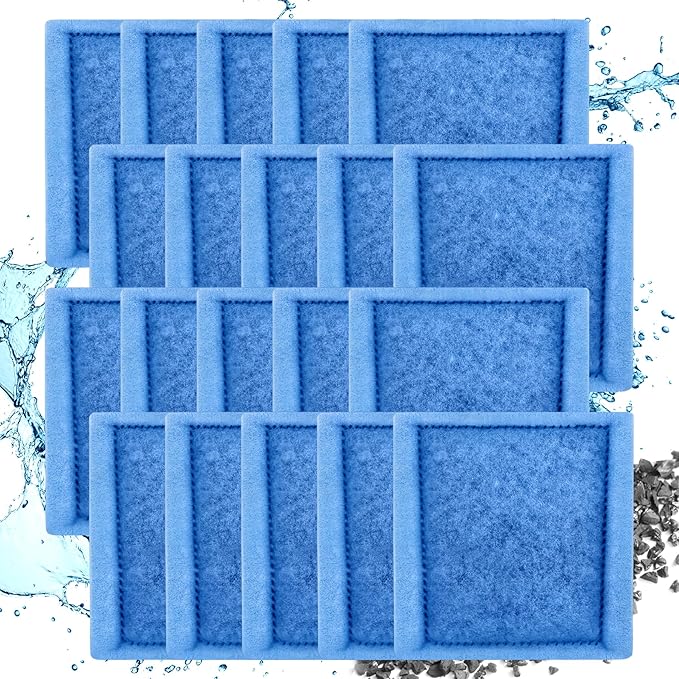 Aquarium Filter Cartridge for Fish Tank: 20-Pack for Rite-Size C & EZ-Change #3 Replacement Cartridge Compatible with Marineland Penguin PRO 275/375 & Original 200/350 & Aqua-Tech Filter 20-40/30-60