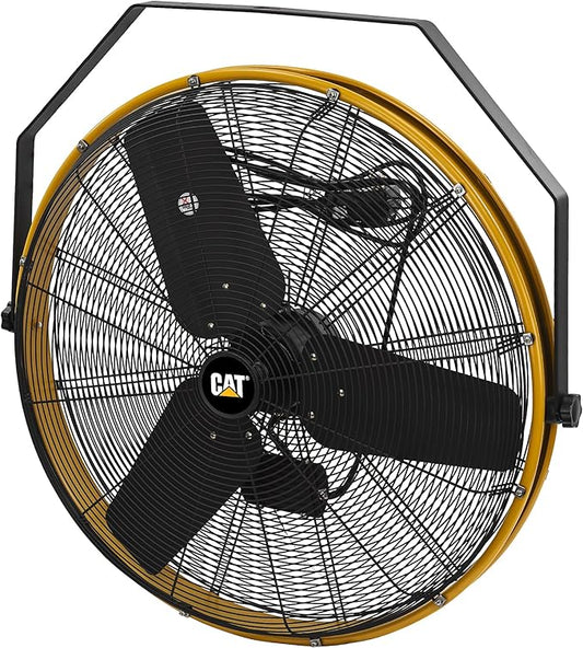 CAT 30 Inch Outdoor IPX4 Weatherproof High Velocity Wall Mounted Shroud Fan. 8900 CFM, 3 Speed - For Industrial, Commercial, & Residential Use. cETL Certified