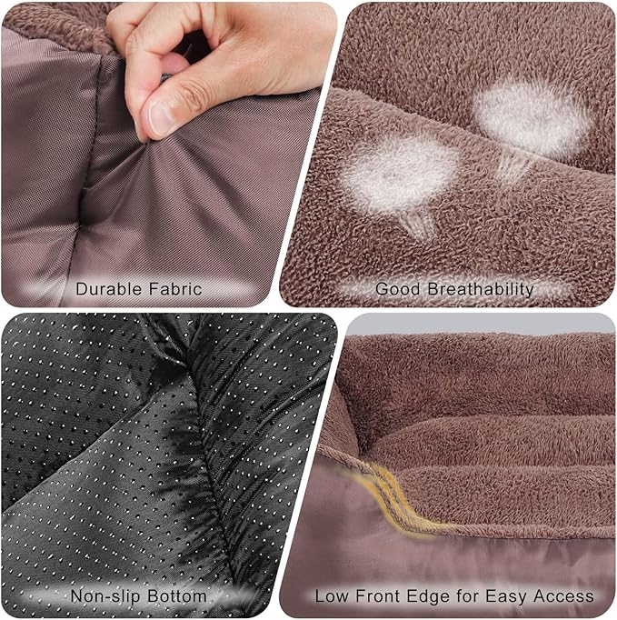 Dog Bed for Medium Dogs, Durable Comfortable Pet Bed Up to 30/50/90/100 lbs, Self-Warming and Washable
