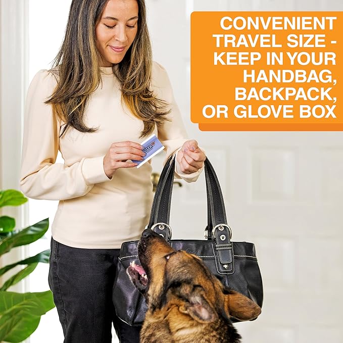 FurDozer X3 MINI Pet Hair Remover & Auto Detailing Tool - Cat & Dog Hair Remover for Carpet, Car Interior, Couch, Bedding, & Furniture - Reusable Pet Hair Removal Tool for Dog Fur & Lint, 3.5", Purple