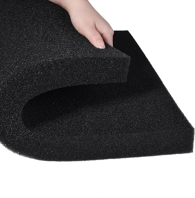 Hipanda 2 Pack Aquarium Bio Filter Sponge Pad 20"x20"x1.5",50PPI, Bio Filter Media Foam Pad Sponges, Cut-to-Size Open Cell Foam Sheet for Fish Tank