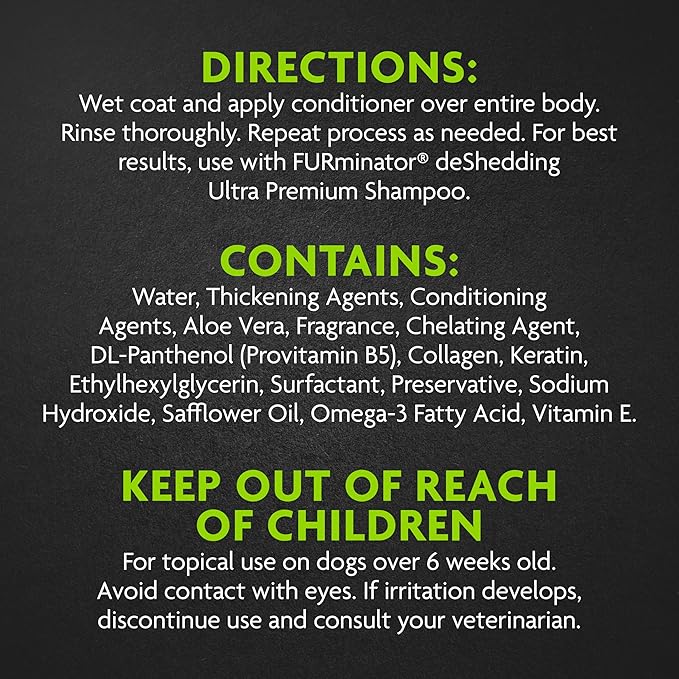 FURminator® deShedding Ultra Premium Conditioner for Dogs, 128 Oz, with Pump