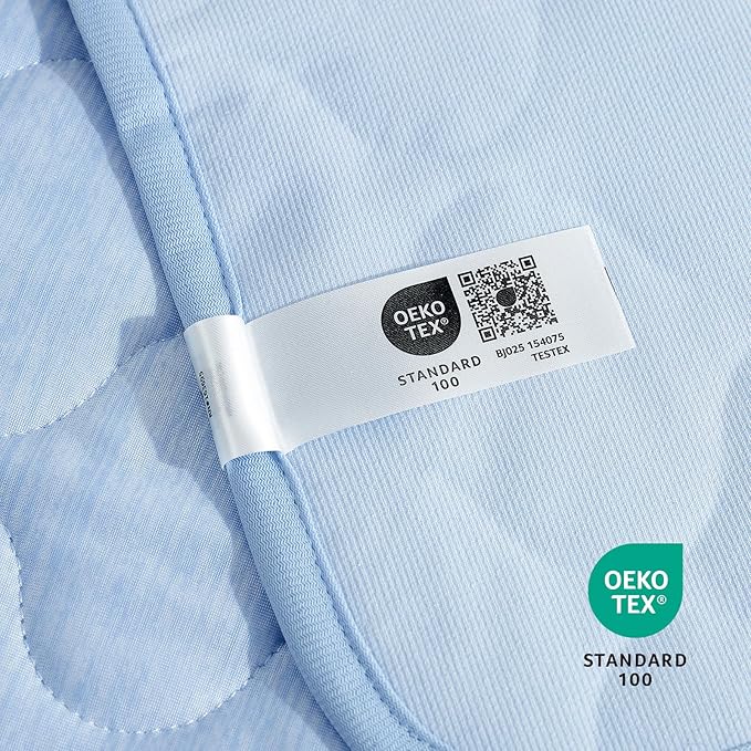 Cozy Bliss Leakproof Cooling Blanket for Medium Dogs – Q-Max>0.4, Durable & Washable Dog Cooling Mat for Hot Weather, Soft Pet Throw & Couch Protector for Dogs & Cats, 30x40 Inch, Heather Cool Blue