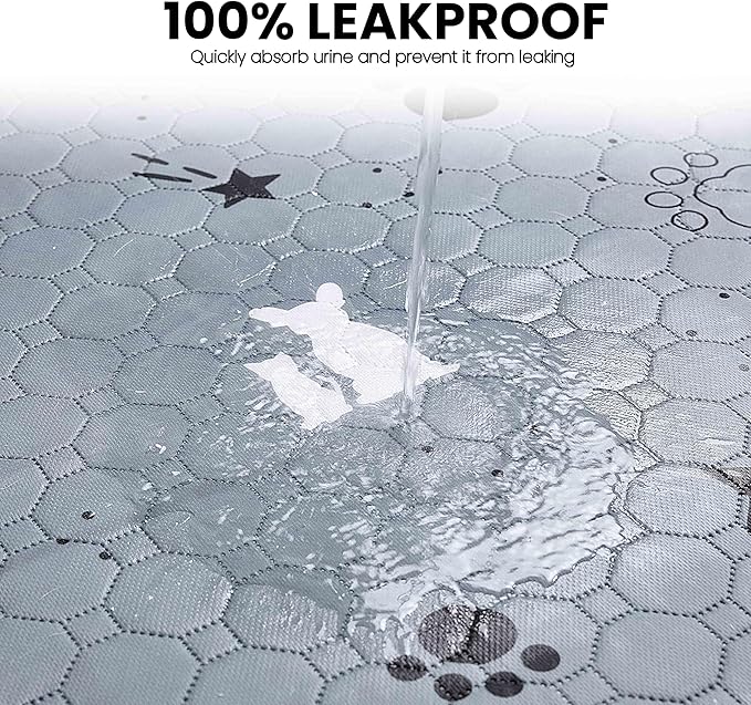 Gardner Pet Washable Dog Pee Pads, 72'' x 72'' Non Slip Dog Mats with Great Urine Absorption, Reusable Puppy Pee Pads for Potty Training , 1 Pack