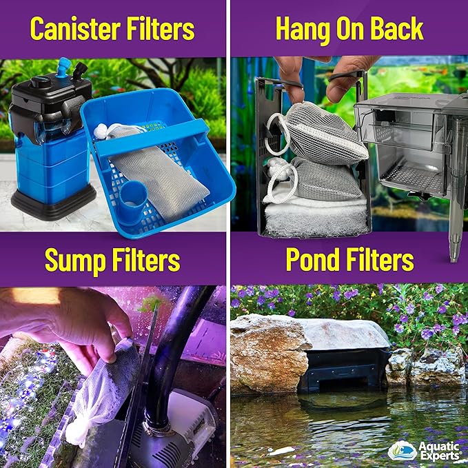 Premium Activated Carbon, Aquarium Carbon for Fish Tank Filter, Aquarium Filter Media, Granulated Charcoal for Fish Tanks, Activated Charcoal Bulk (1 lbs with Fine Mesh Bag)